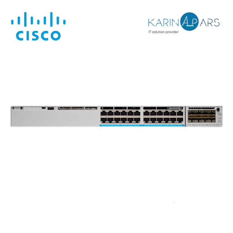 Catalyst 9300 24 GE SFP Ports, modular uplink Switch , Network Essentials C9300-24S-E CISCO-SWITCH