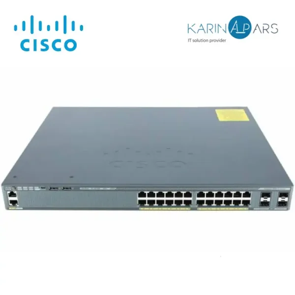 Catalyst 2960-X 24 GigE PoE 370W, 4 x 1G SFP, LAN Base