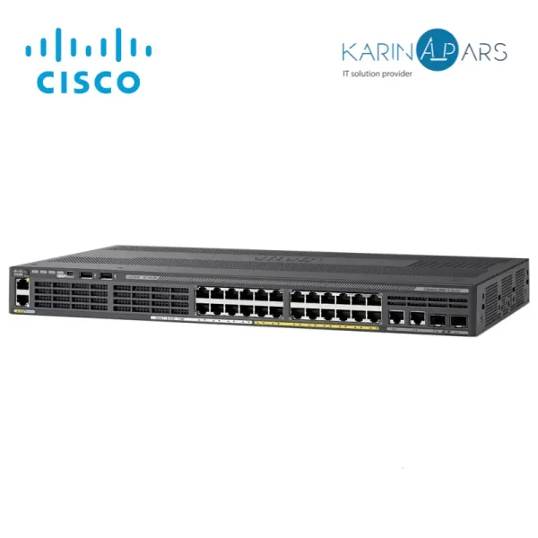 Catalyst 2960-X 24 GigE PoE 370W, 4 x 1G SFP, LAN Base